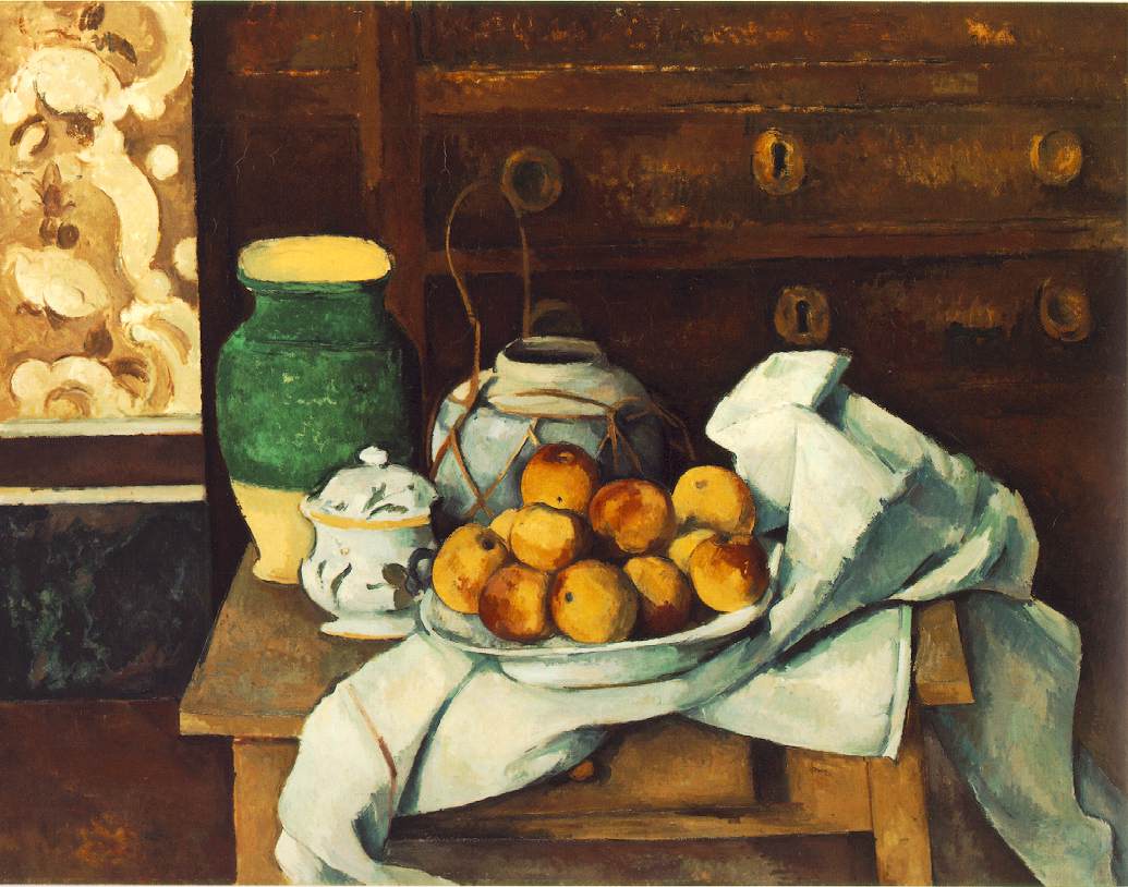 Paul Cézanne, Still Life with Commode, late 1880s, Neue Pinakothek, Munich