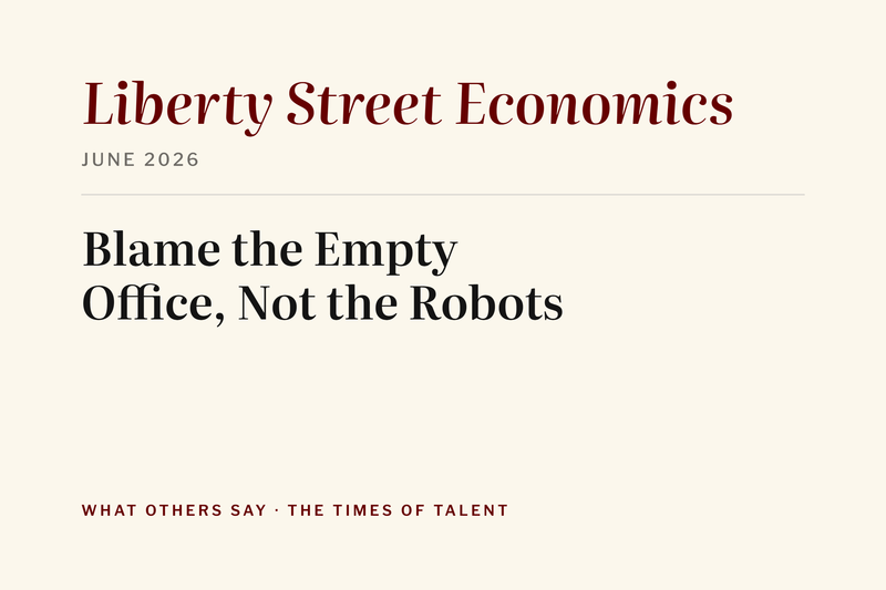 Blame the Empty Office, Not the Robots
